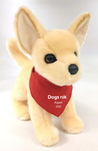 Plush doll that looks like a chihuahua